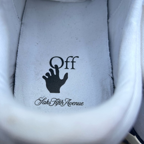 Off-White Sneakers Low Vulcanized Diagonal Print White and pink - Picture 4 of 11